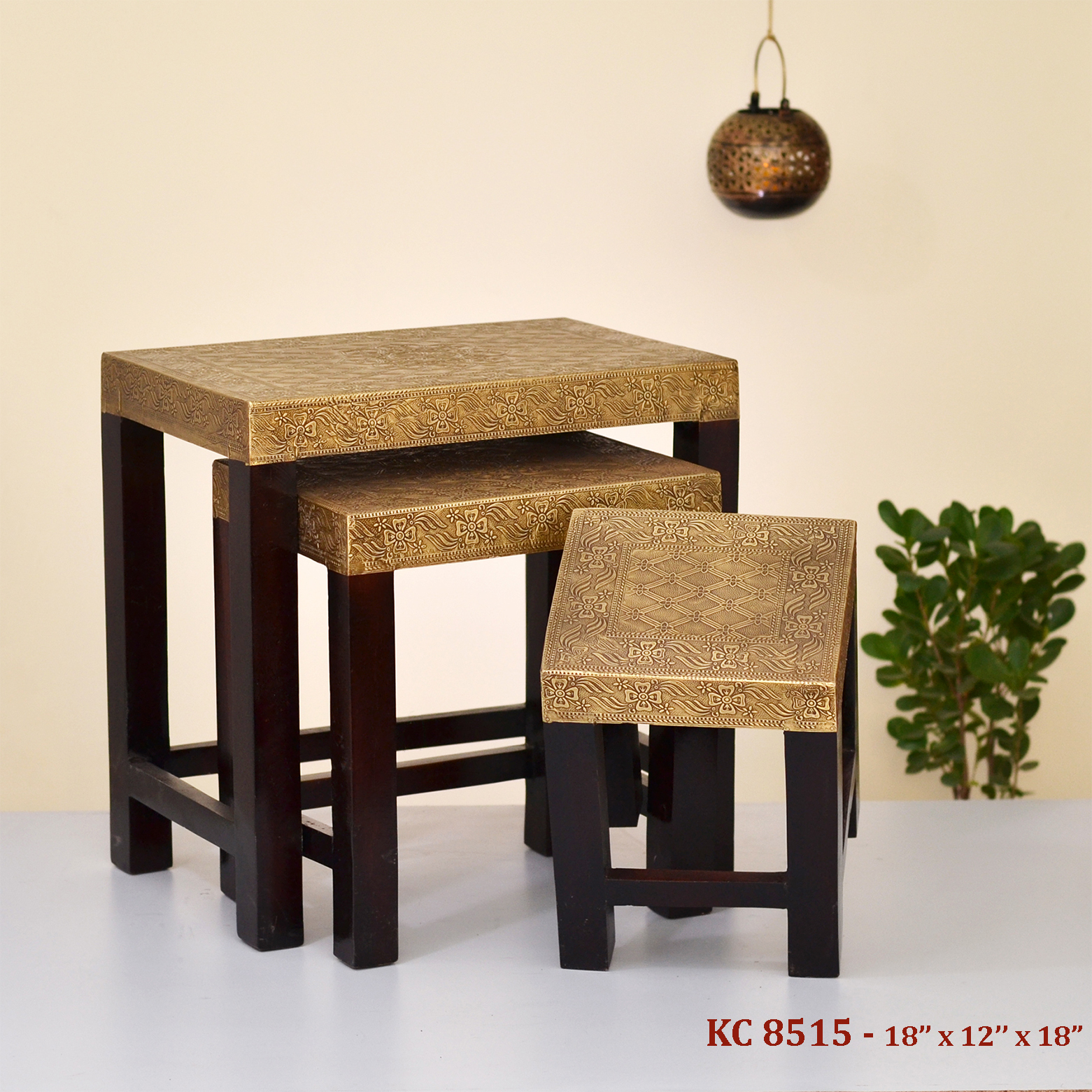 Wood Nesting Stool